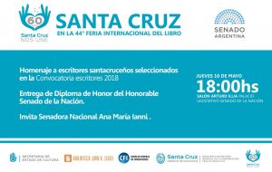Homenaje a escritores santacruceños en el Senado de la Nación