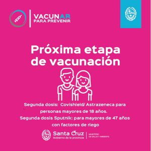 Vacunar para prevenir: Mañana se habilitarán nuevos turnos para la vacunación de primeras y segundas dosis
