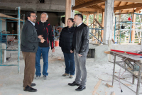 Recorrieron avances de obra de reconstrucción de Nativos de la Patagonia
