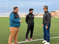 Caleta Olivia: el ministro Georgion acompañó una jornada de captación de talentos de fútbol