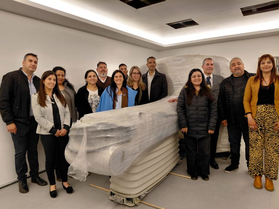 Hospital de Río Turbio: la obra de la sala de tomografía presenta un 80 por ciento de avance