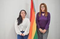 Fabiana Peluffo y Sabrina Agüero de la Secretaría de Estado de Políticas de Igualdad e Integración.