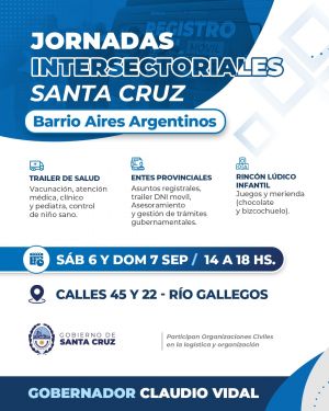 Fin de semana: continúan las Jornadas Intersectoriales en Caleta Olivia y Río Gallegos