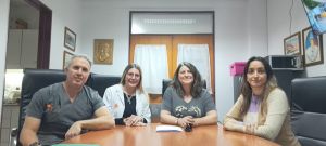 Caleta Olivia: Ross se reunió con autoridades del Hospital Zonal