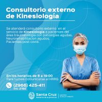 Se reanuda la atención en el servicio de kinesiología del HRRG