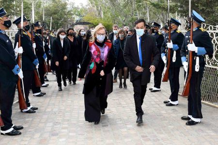 Alicia encabezó los actos en el marco del 136° aniversario de Río Gallegos