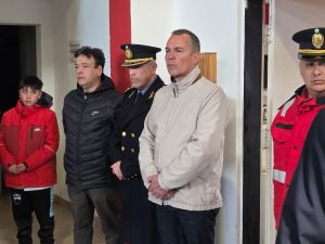 El Jefe de Gabinete destacó la labor de la Unidad de Bomberos en el 40° Aniversario de El Chaltén