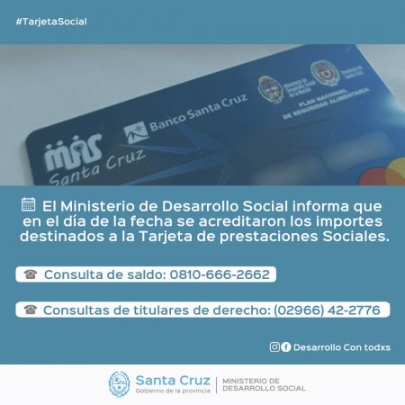 Pago de Tarjeta de Prestaciones Sociales