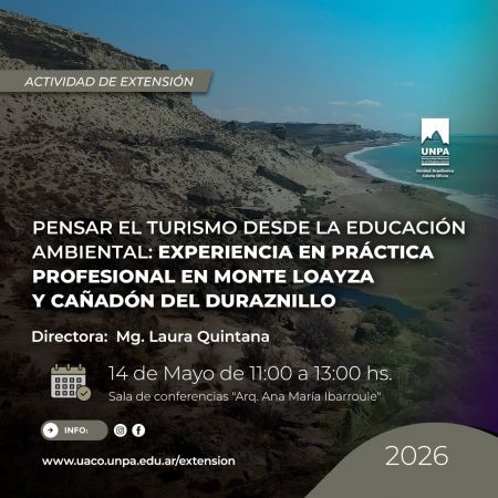 Invitan a una charla sobre turismo y Educación Ambiental en Caleta Olivia