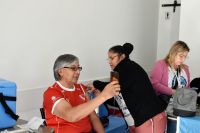 Jornada de vacunación en el Centro de Jubilados Legislativos.
