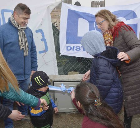 Alicia inauguró red de gas en el Barrio Bicentenario III