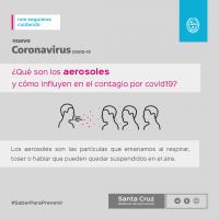 Saber para prevenir: ¿Qué son los aerosoles y cómo influyen en el contagio de COVID – 19?