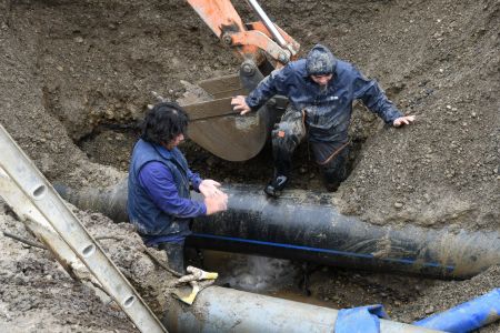 Acueducto en Río Gallegos: SPSE trabaja en restablecer la distribución del servicio