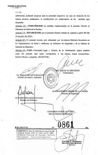 Decreto 861/20: Nuevas medidas para Río Gallegos