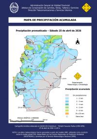 Sábado 25: Se anticipan precipitaciones en gran parte de Santa Cruz