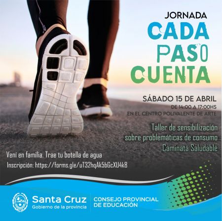 Convocan a participar de la Jornada “Cada Paso Cuenta”