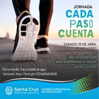 Convocan a participar de la Jornada “Cada Paso Cuenta”