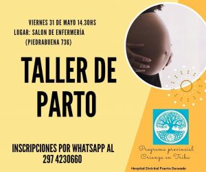 Taller para embarazadas en Puerto Deseado