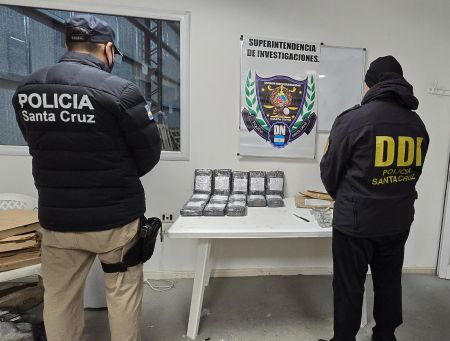 Golpe histórico al narcotráfico: secuestran cocaína por más de $780.000.000 en Caleta Olivia