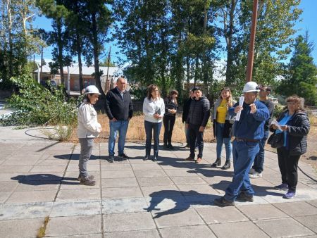 El Gobierno puso en marcha la construcción del gimnasio de la Escuela N° 15 de Los Antiguos