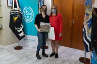 Alicia recibió en audiencia a la campeona de la Fórmula Santacruceña de Automovilismo