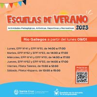 “Escuelas de Verano”: Invitan a participar de Actividades Pedagógicas, Artísticas y Deportivas