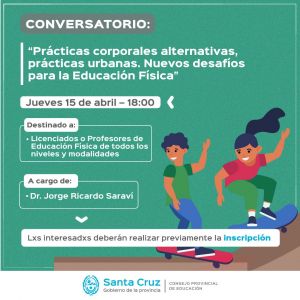 Inscripción abierta para Conversatorio sobre Educación Física