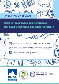 Lanzan la XXII Olimpíada Provincial de Matemática en Santa Cruz