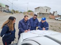 Planifican la extensión de la red cloacal para el barrio Malvinas de Las Heras