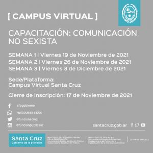 Inscripciones abiertas para la capacitación “Comunicación no Sexista”