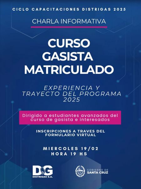 Distrigas S.A. ofrece charla informativa sobre el Curso de Gasista Matriculado