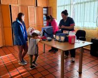 Educación y Salud iniciaron el cronograma de vacunación escolar "La Salud va a la Escuela"