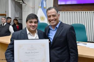 Homenajearon al Ministro de Salud y Ambiente en la Cámara de Diputados