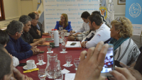 Alicia Kirchner recibió a la Federación de Trabajadores Municipales