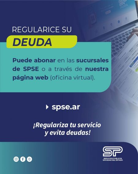SPSE brinda información para regularizar deudas y mantener sus facturas al día