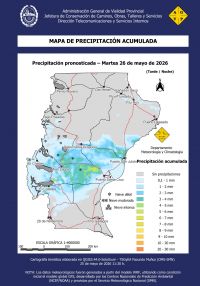 Advierten por lluvias, nieblas y posibles nevadas en rutas de Santa Cruz
