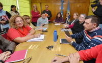 Reunión de trabajo en el Consejo Provincial de Educación