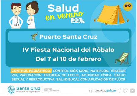 Salud estará presente en la XII Fiesta Provincial y Regional del Róbalo