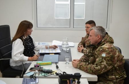 Reunión con el Ejército Argentino para realizar conciertos didácticos.