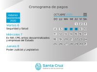 Cronograma de pago de haberes del Estado Provincial y recomendaciones a la comunidad