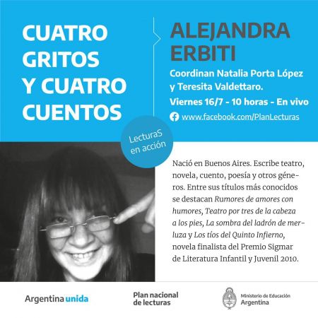 Plan Nacional de Lecturas: estudiantes de Santa Cruz participaron del encuentro con la escritora Alejandra Erbiti