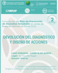 Santa Cruz convoca a la segunda instancia participativa del Plan de Prevención de Incendios Forestales
