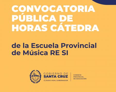 Convocatoria pública para la cobertura de horas cátedra en la Escuela de Música Re Si