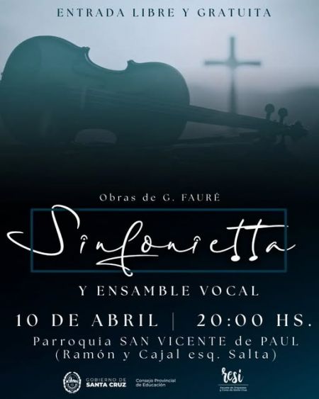 Este viernes 10 la Sinfonietta y Ensamble Vocal brindarán un nuevo concierto