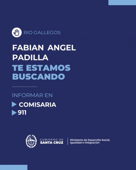 #TeEstamosBuscando: se necesita dar con el paradero de Fabián Ángel Padilla