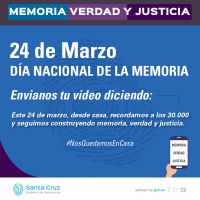 24 de marzo: En casa, construimos memoria