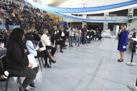 Alicia encabezó el acto de entrega de equipamiento a emprendedores y centros comunitarios de la provincia