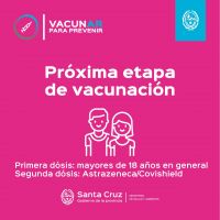 Vacunar para prevenir: Habilitan turnos para segundas dosis de Astrazeneca/Covishield y primeras dosis a mayores de 18 años