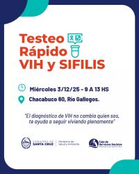 Tu Salud es Prioridad: testeos rápidos, confidenciales y gratuitos en la CSS