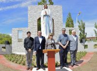 Alicia encabezó el acto de inauguración del Paseo Nuestra Señora de Lourdes